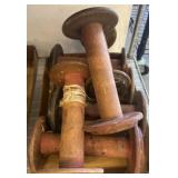 Vintage Wooden Textile Bobbins/Spools