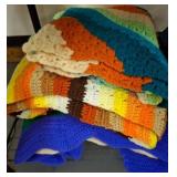 Crocheted Multicolor Blankets