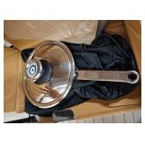 Platinum 8-Inch Stainless Steel Pan with Lid