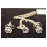 Sterling Silver Necklace and Earring Set