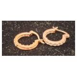 925 Gold-Plated Dainty Hoop Earrings
