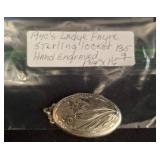 1940s Lady Fayre Sterling Silver Locket