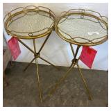 New Lulu & Co. Metal and Glass Accent Tables