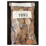 Bag of Wheat Pennies in Plastic Bag