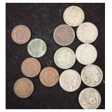 Buffalo Nickels and Indian Head Cents