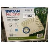 Broan NuTone BENL8 Ventilation Fan with LED Light