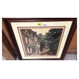 Framed Print of Historic Street Scene