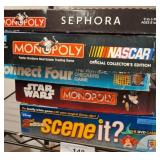 Board Games: Monopoly, Connect Four, Scene It