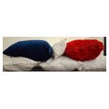 Throw Pillows in Various Textures