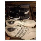 Two Pairs of Athletic Shoes: Adidas & Nike