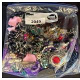 Costume Jewelry in Zippered Bag