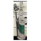 Rhodium-Plated 925 Silver Pendant with Stones