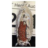 Sterling Silver Virgin of Guadalupe Pendant