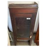 Wood Display Cabinet with Glass Panel Door