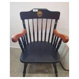 Black Wood Chair With Morehouse College Seal