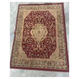 Rectangular Area Rug With Ornate Pattern