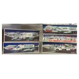 5 Hess Toy Trucks and Helicopter Boxed Set