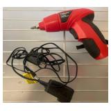 Red Electric Screwdriver with Charging Cord