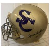 Football Helmet with Logo and Signature