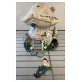 Painted Mushroom House With Gnome