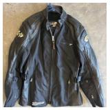 Joe Rocket Black Leather Motorcycle Jacket
