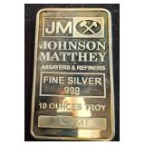 Johnson Matthey 10-Ounce Silver Bar