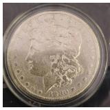 1880 S Morgan Silver Dollar in Protective Case