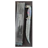 Dragon-Themed Knife With Sheath