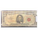 1963 $5 United States Note with Red Seal