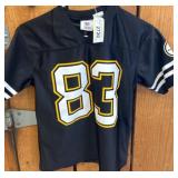Youth NFL Team Apparel Black Jersey, #83 Miller