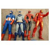 Four Superhero Action Figures