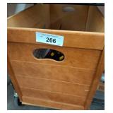 Wood Storage Bin With Assorted Toys