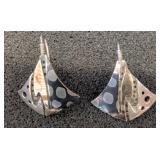 Sterling and 14K Mixed Metal Earrings