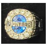 Jostens Pioneer-Themed Silver-Tone Ring