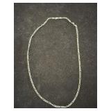Sterling Silver Figaro Chain Necklace, 925 Italy