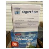 Yogurt Filter and Mouthwash Packets Lot