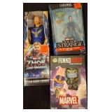 Marvel Collectibles Lot: Thor, Doctor Strange, Tha