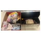 Box Lot of Jewelry and Assorted Apparel