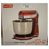 Dash Everyday Stand Mixer, 6-Speed, Red