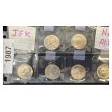John F. Kennedy Half Dollar Coins