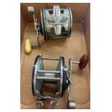 Two Vintage-Style Fishing Reels