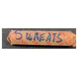 Roll of U.S. Lincoln Wheat Pennies