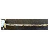 Sterling Silver Greek Key Meander Bracelet