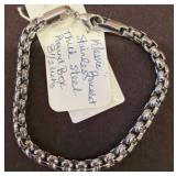 Stainless Steel Round Box Chain Bracelet