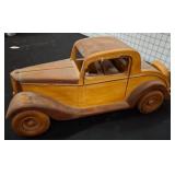 Wooden Model Car with Missing Components