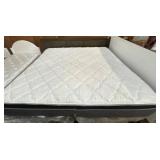 Wood Bedframe with Mattress and Box Spring