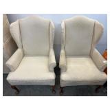 Upholstered Wingback Armchairs