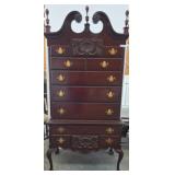 Craftique Mahogany Highboy Chest