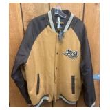 Rocawear Varsity-Style Jacket, Brown and Tan