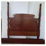 Full-Size Wooden Four-Poster Headboard